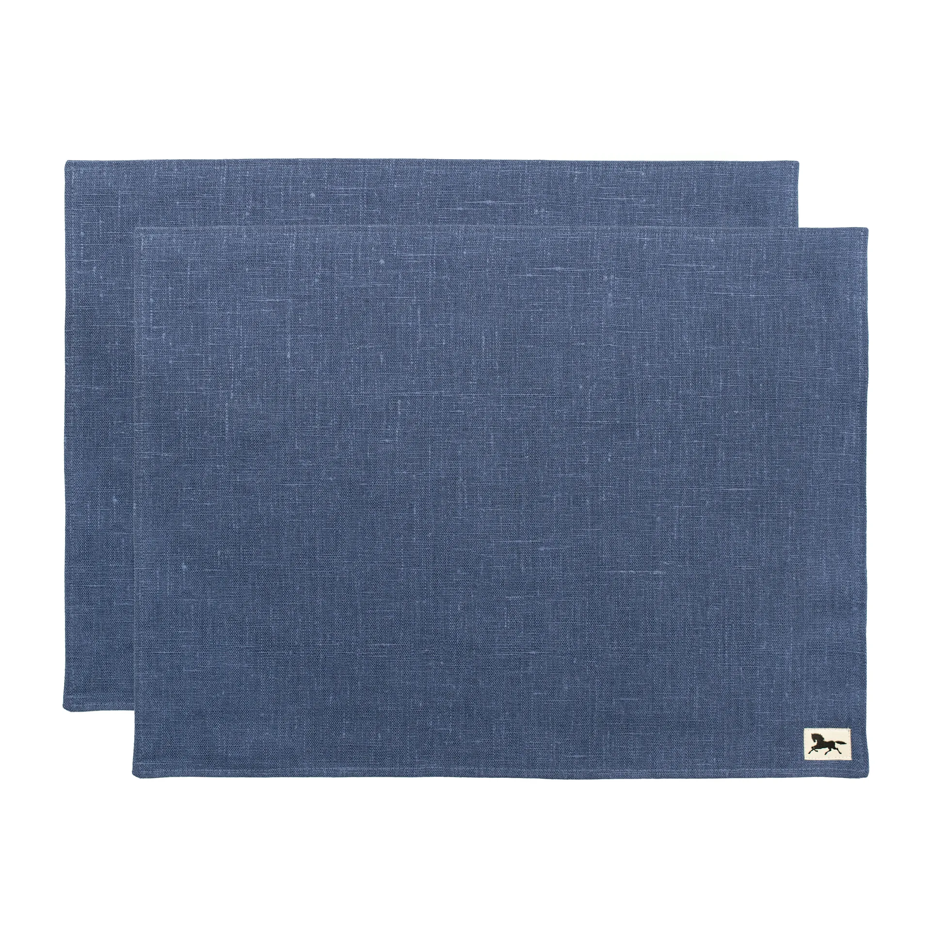 Linne Platzdecke 34 x 45cm 2er Pack, Blau Almedahls