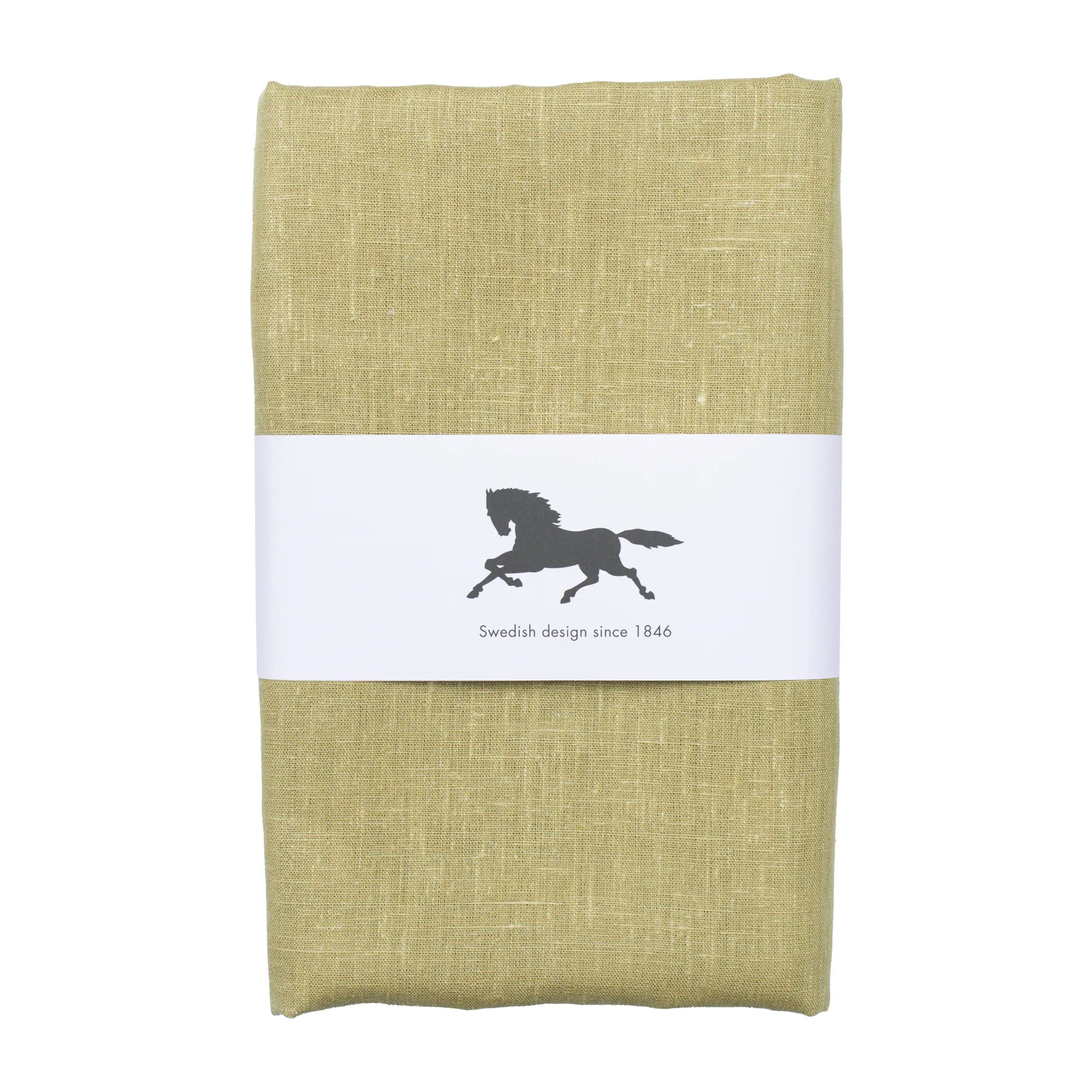 Linne Tischdecke 140 x 220cm, Oliv Almedahls