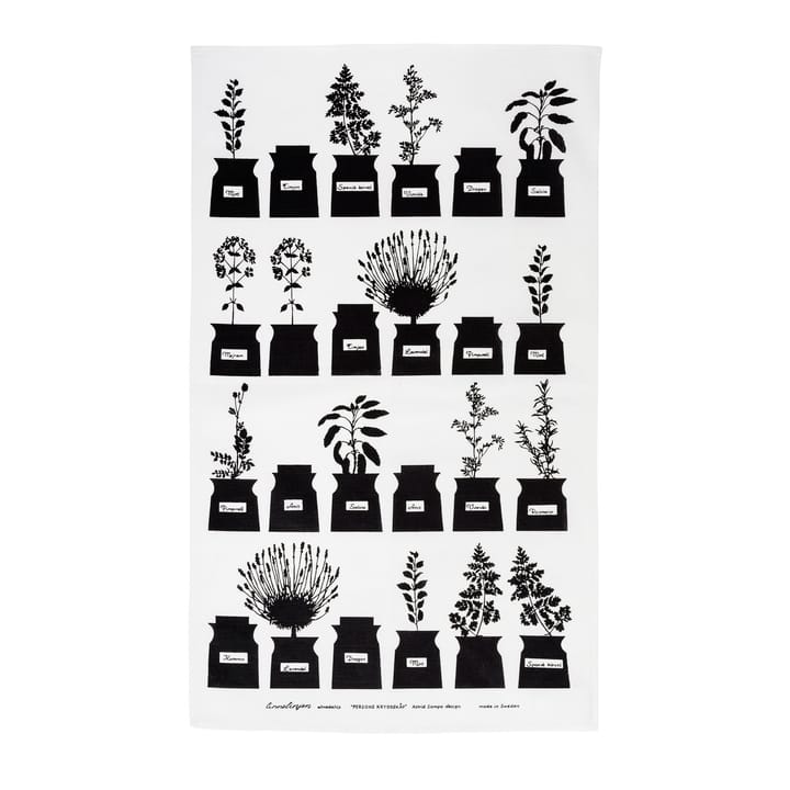 Persons Kryddskåp Geschirrtuch Black Edition, 47 x 70cm Almedahls