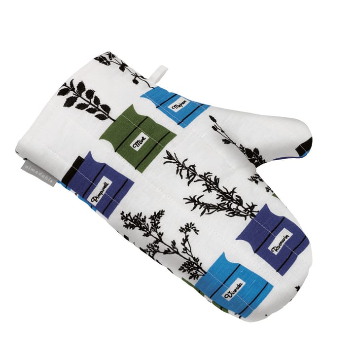 Persons Kryddskåp Grillhandschuh, Weiß/blau/grün Almedahls