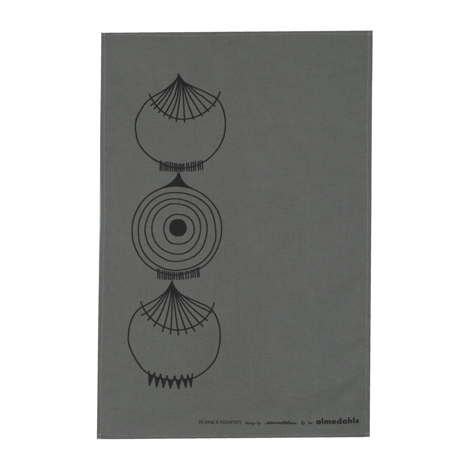 Picknick Elements Geschirrtuch 47 x 70cm, Grau Almedahls