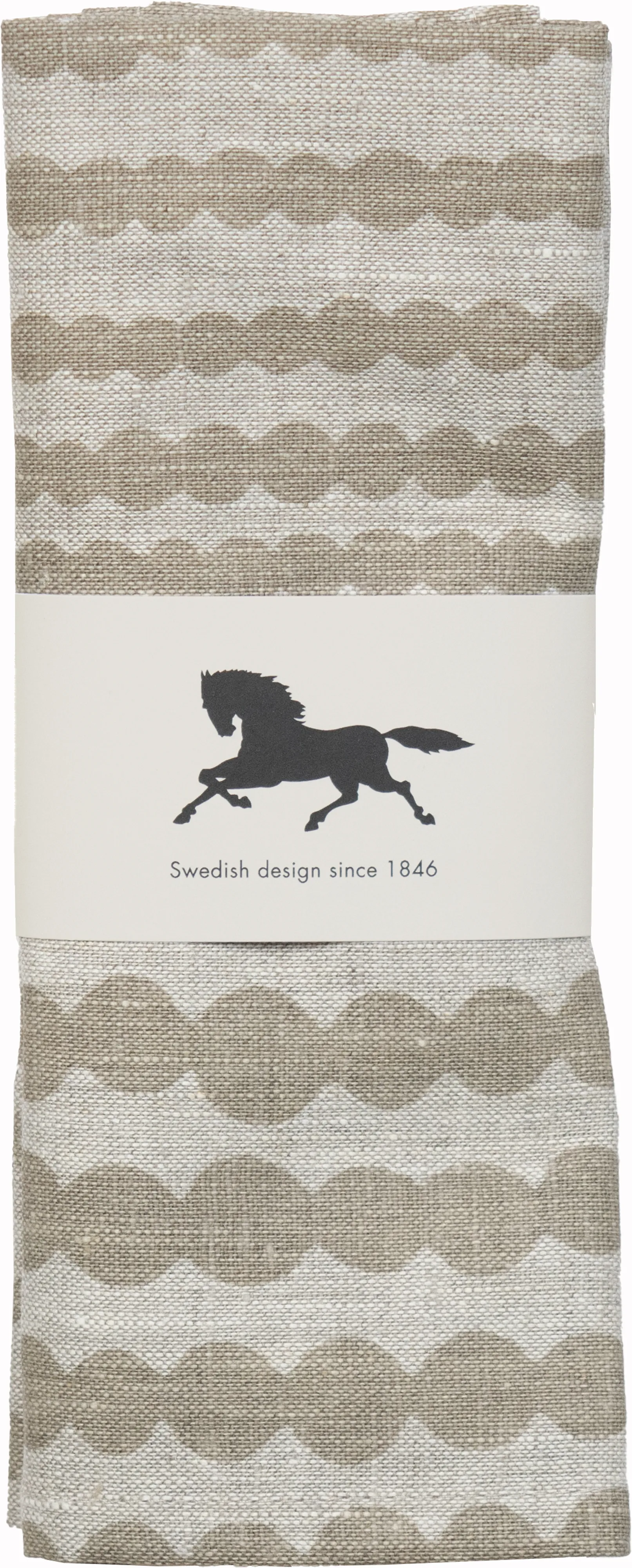 Punktstoff Tischset 34 x 45cm, Natur-taupe Almedahls