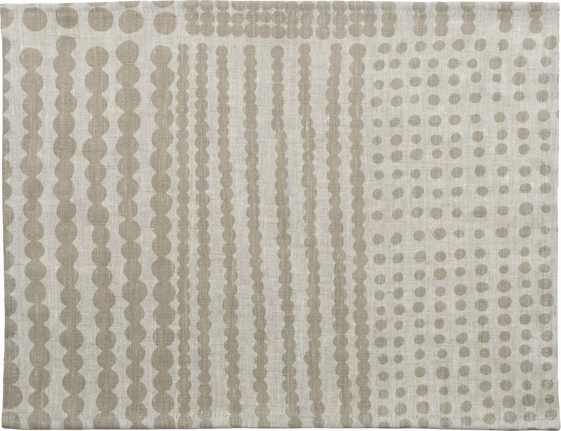 Punktstoff Tischset 34 x 45cm, Natur-taupe Almedahls
