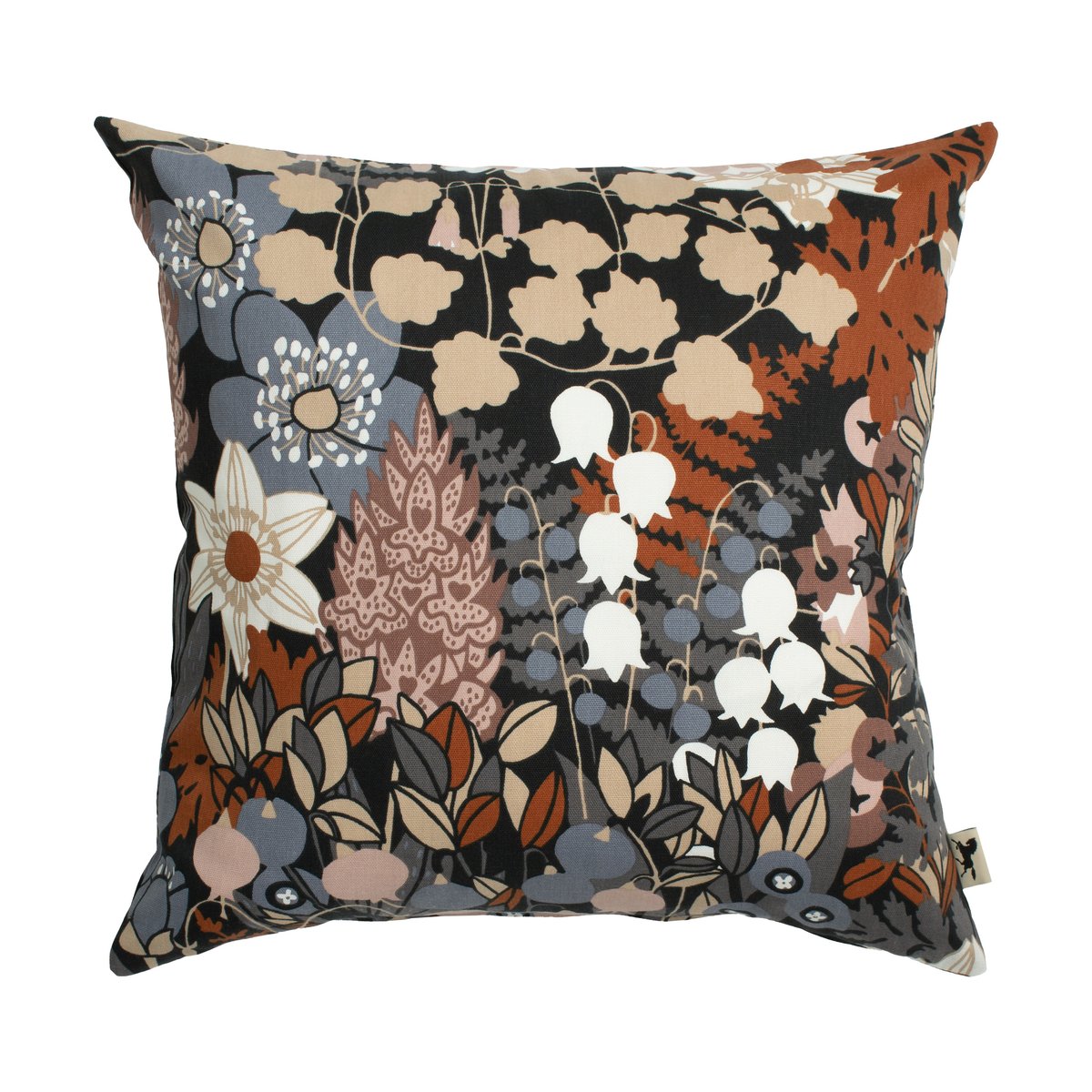 Almedahls Skogen Kissenbezug 47 x 47 cm Blau-braun