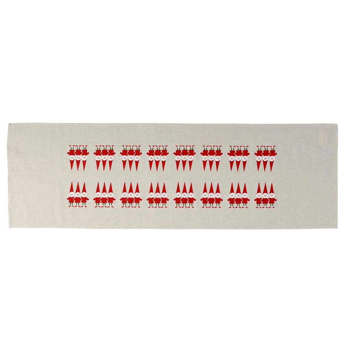 Tomtenisse Tischläufer, Rote Weihnachtsmänner Almedahls