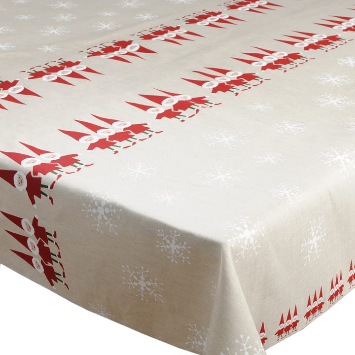 Weihnachtself Tischtuch 147 x 250cm - Beige - Almedahls