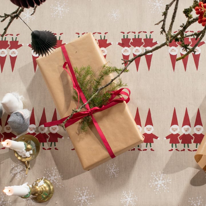 Weihnachtself Tischtuch 147 x 250cm, Beige Almedahls