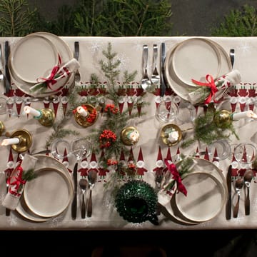 Weihnachtself Tischtuch 147 x 250cm - Beige - Almedahls