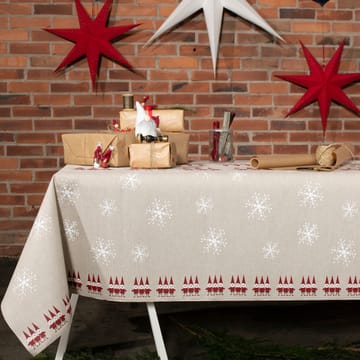 Weihnachtself Tischtuch 147 x 250cm - Beige - Almedahls