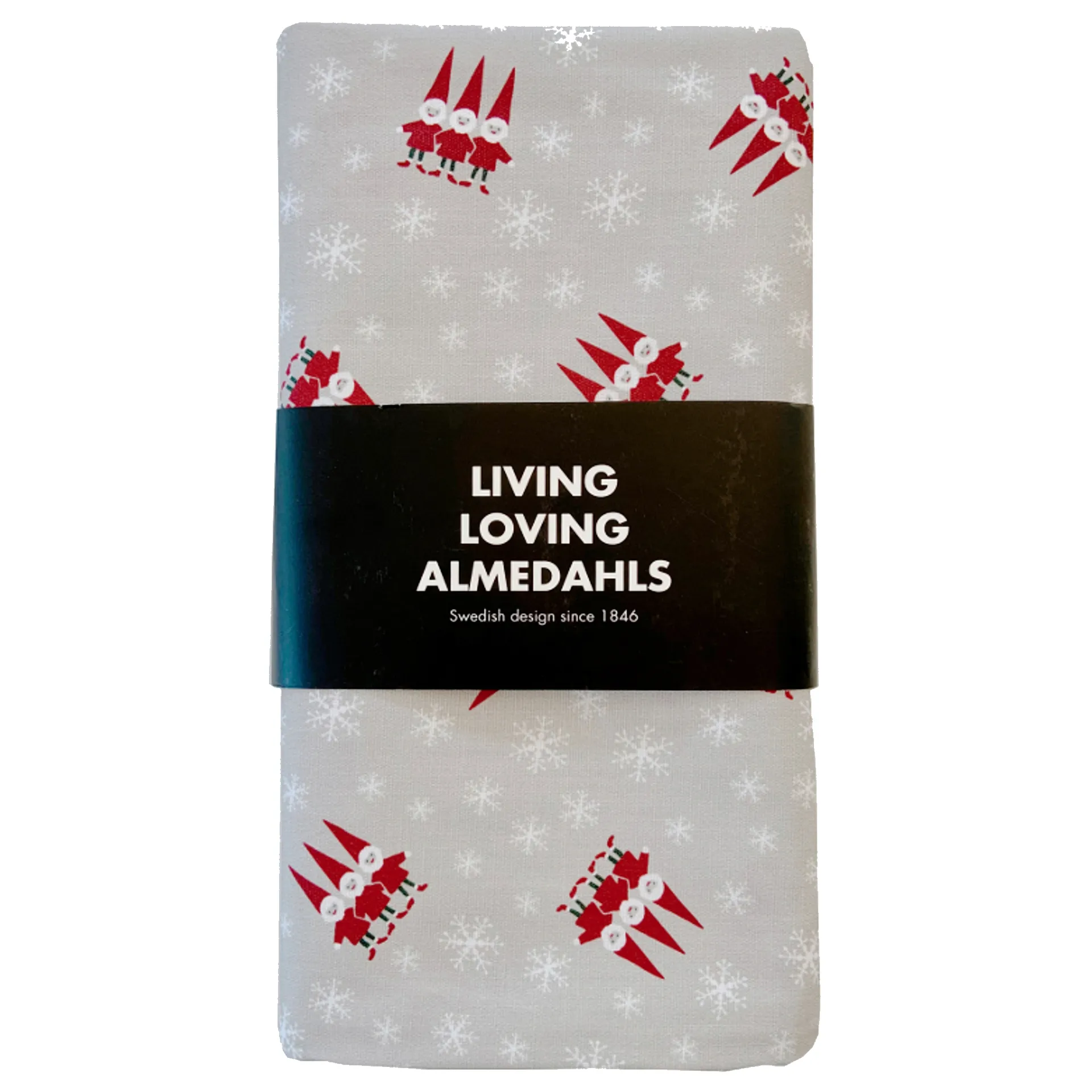 Weihnachtself Wachstuch 145 x 220cm, Beige Almedahls