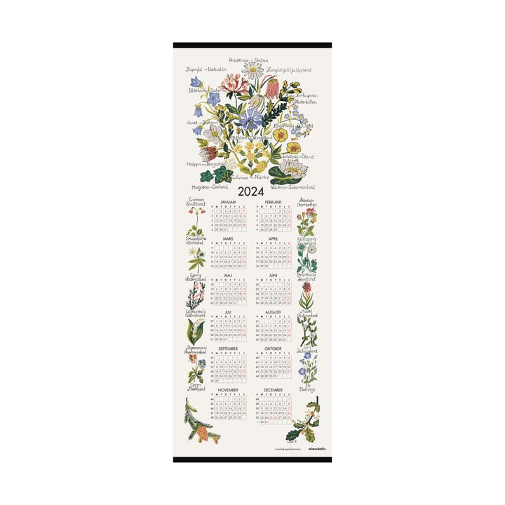 Wiesenblumen Kalender 2024 - 35 x 90cm - Almedahls