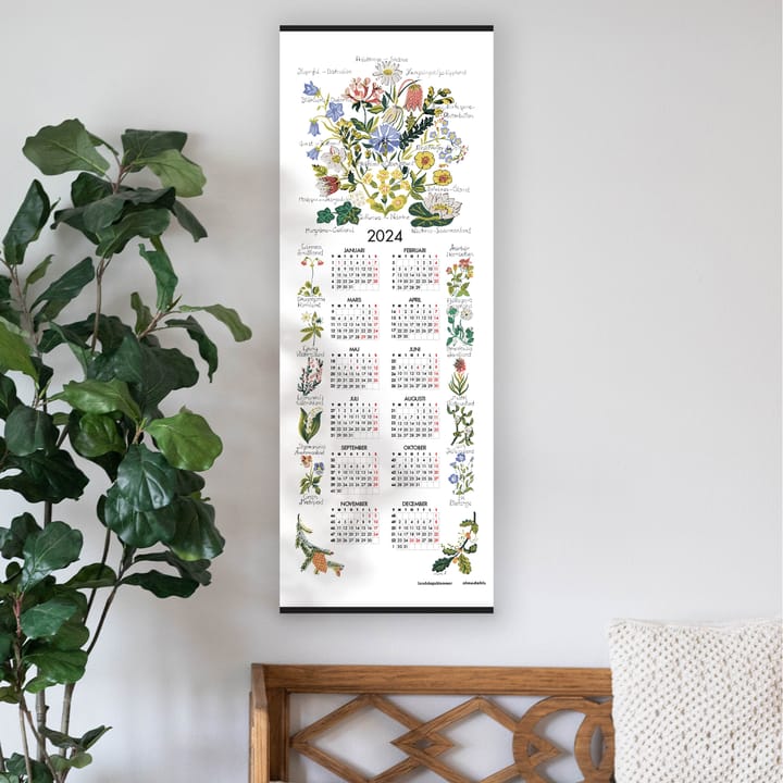 Wiesenblumen Kalender 2024 - 35 x 90cm - Almedahls