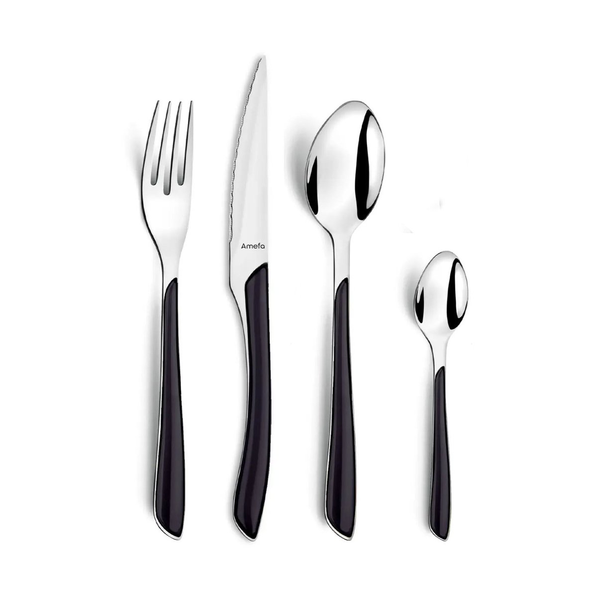 Amefa Eclat Besteckset 16 Teile Schwarz