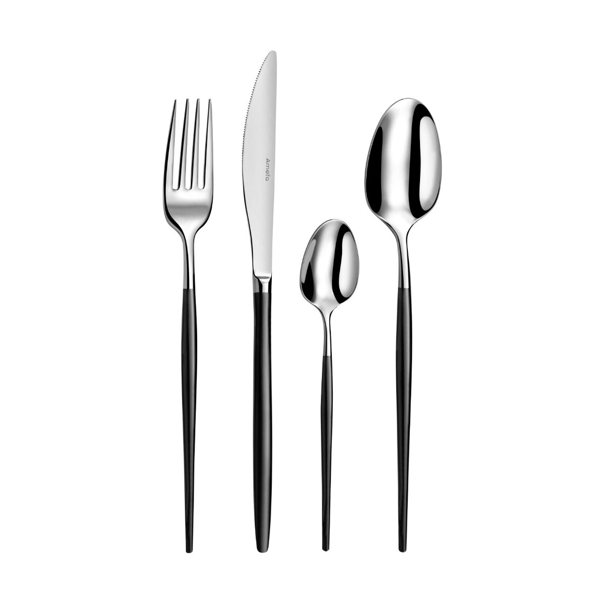 Amefa Soprano Besteckset 16 Teile Schwarz