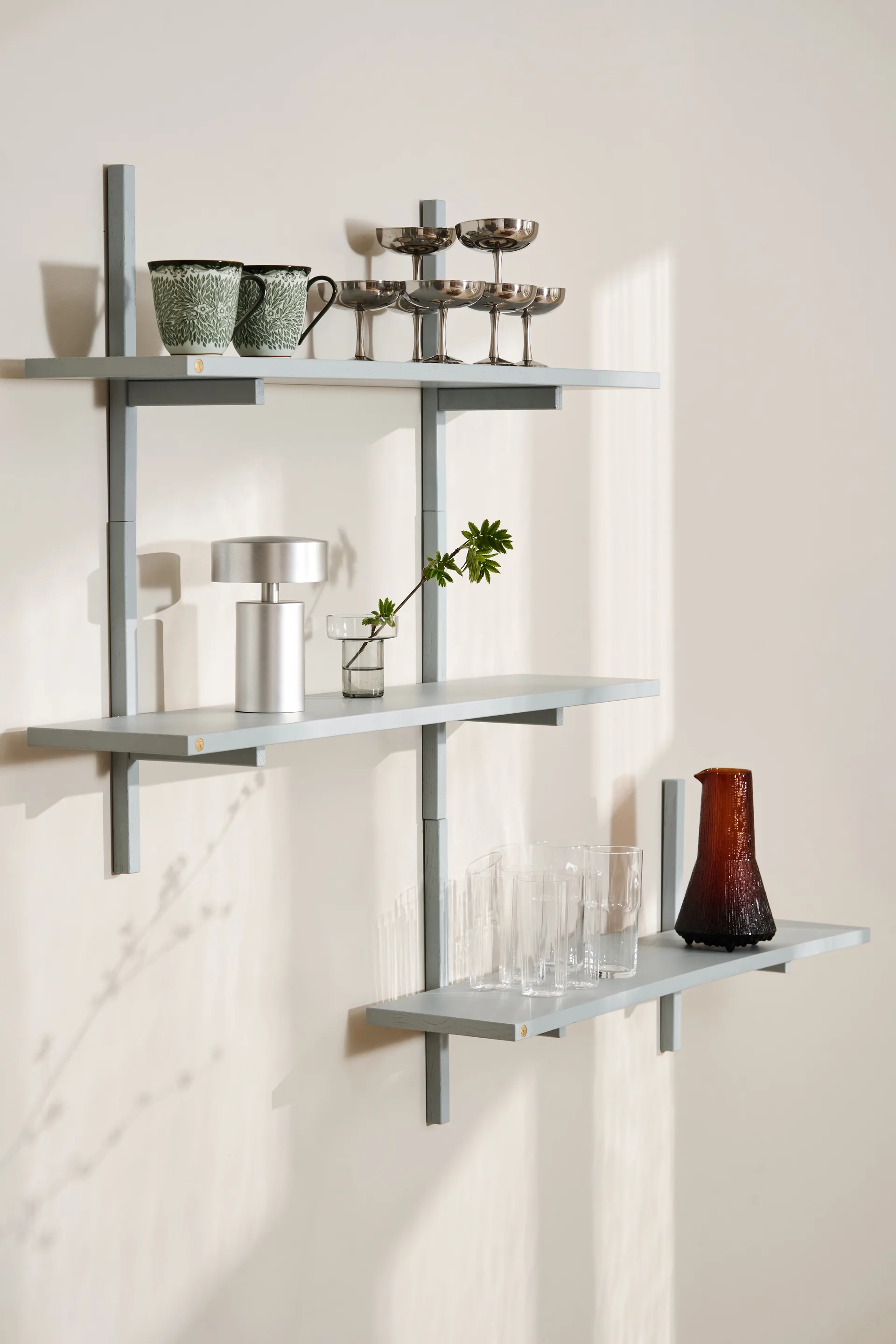 A-Light Shelf Wandregal Special Edition, Grey blue 90x21x35 cm Andersen Furniture