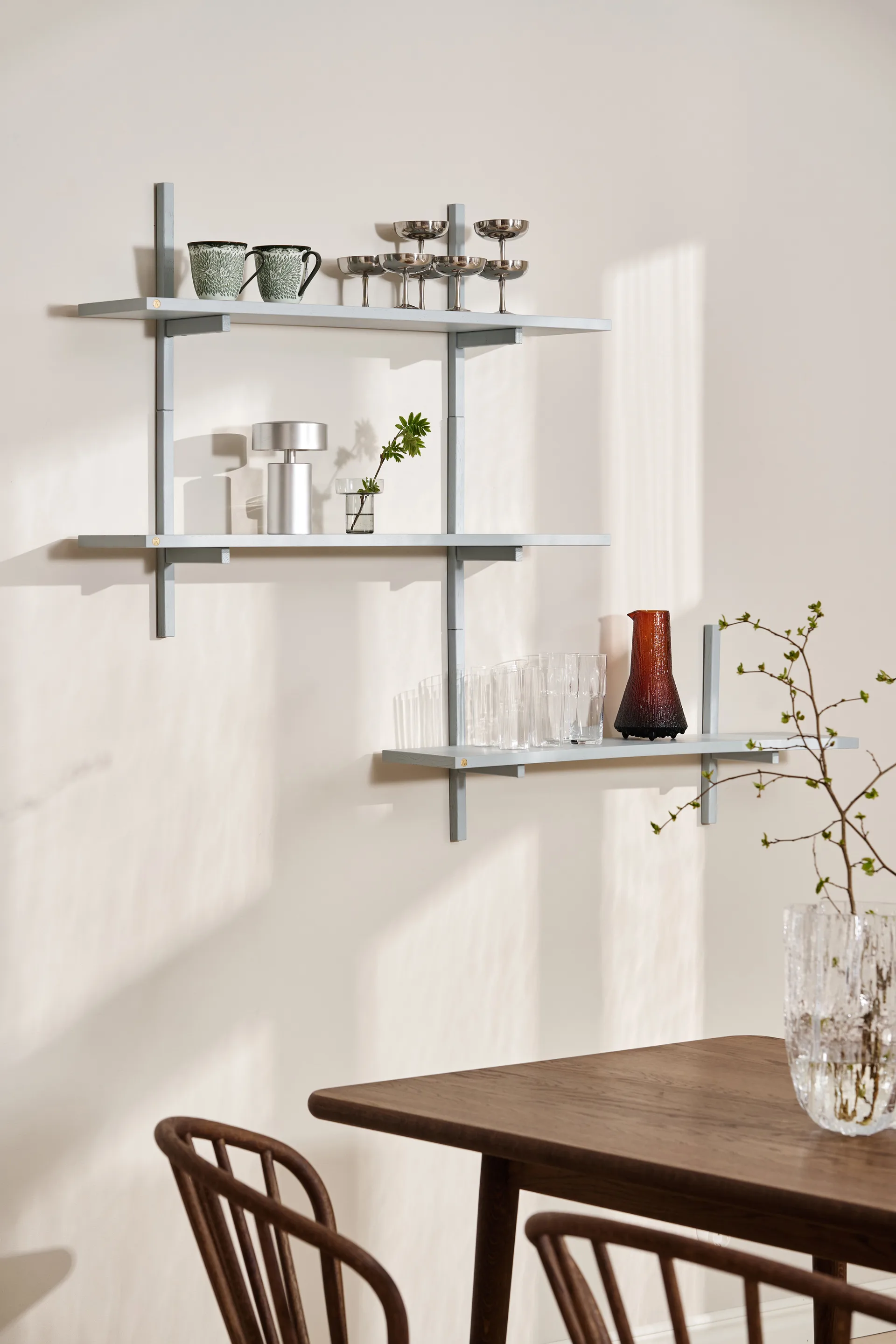 A-Light Shelf Wandregal Special Edition, Grey blue 90x21x35 cm Andersen Furniture