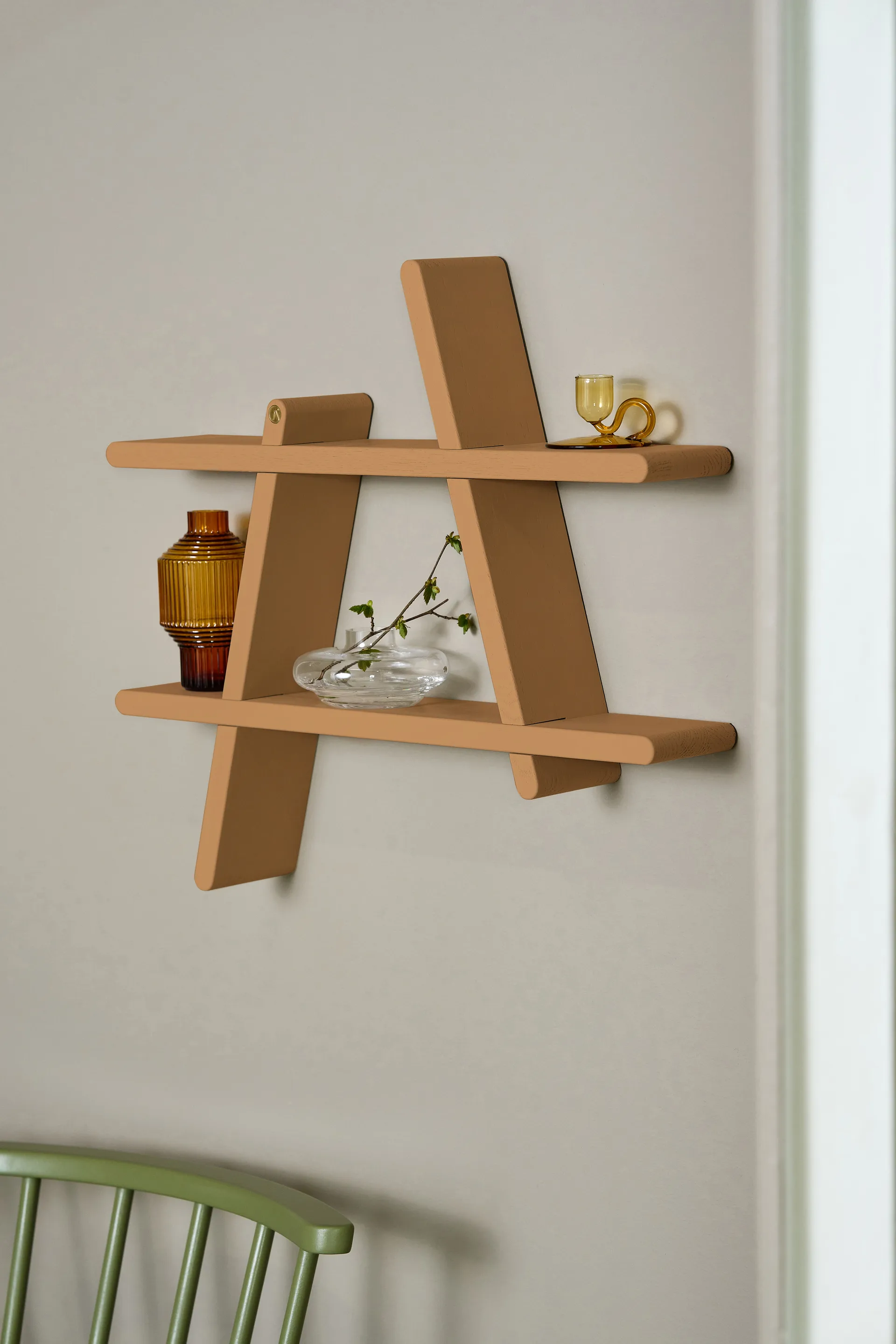 A-Shelf Wandregal Special Edition, Brown beige L 78x12x67 cm Andersen Furniture