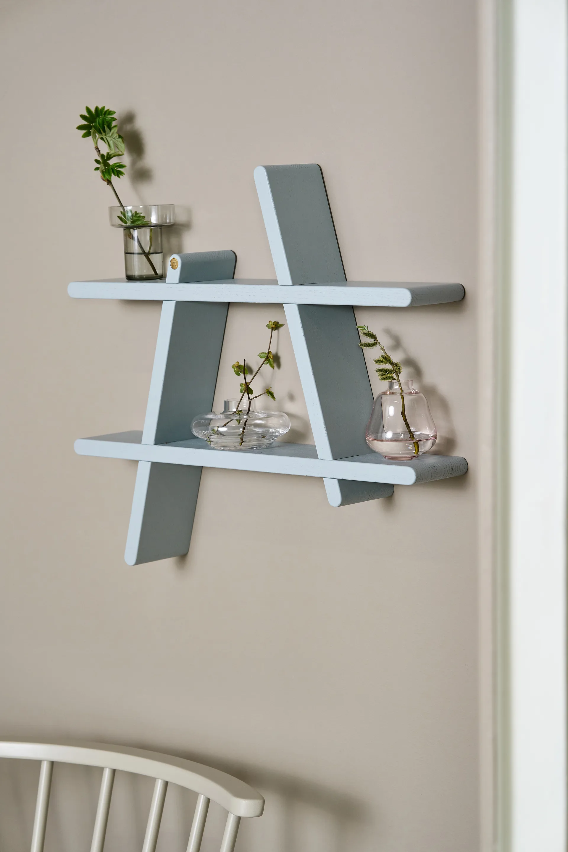 A-Shelf Wandregal Special Edition, Grey blue M 52x9x46 cm Andersen Furniture