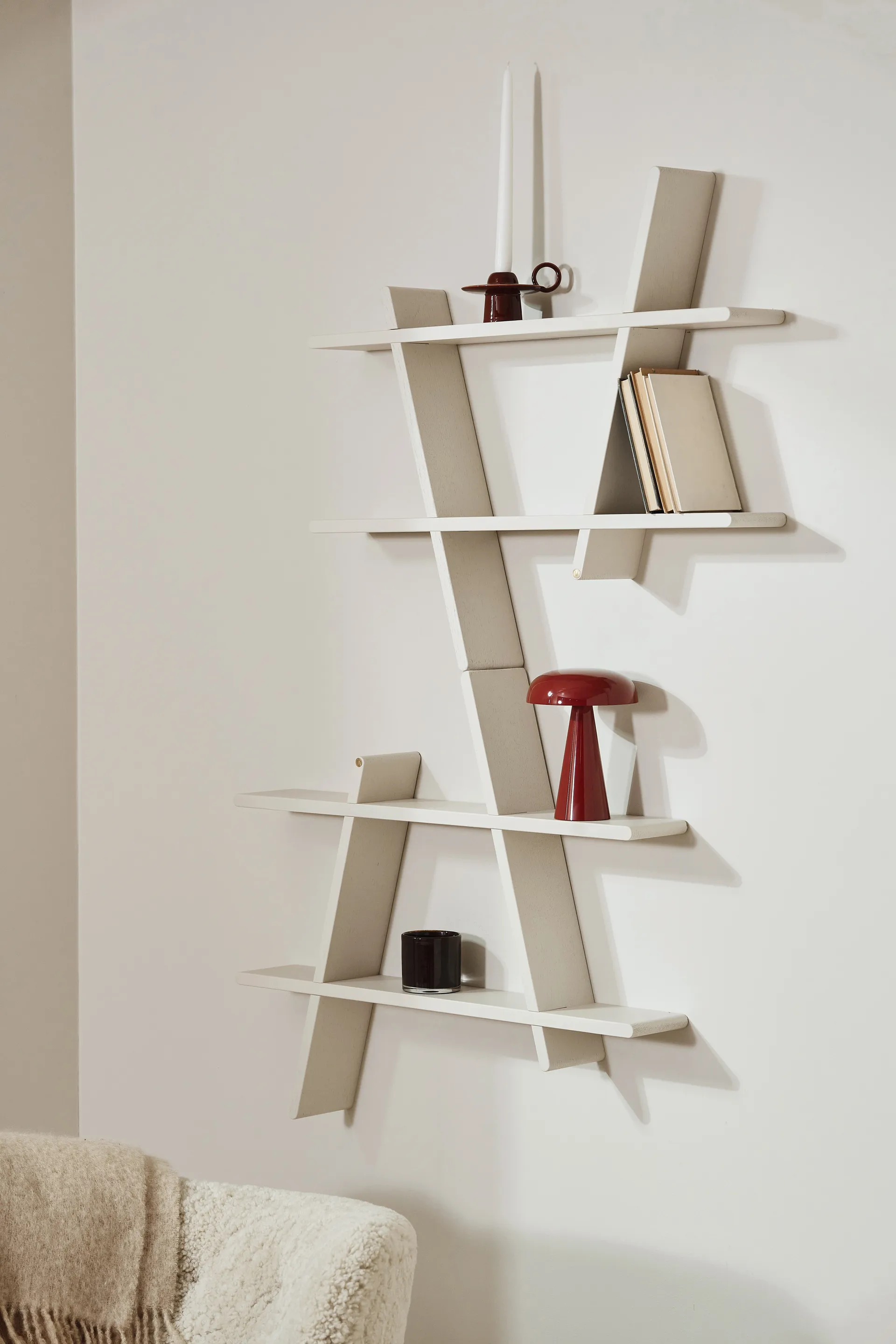 A-Shelf Wandregal Special Edition, Light beige L 78x12x67 cm Andersen Furniture