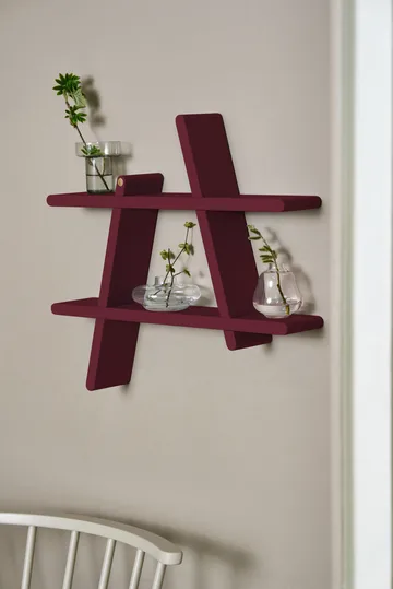 A-Shelf Wandregal Special Edition - Wine red L 78x12x67 cm - Andersen Furniture