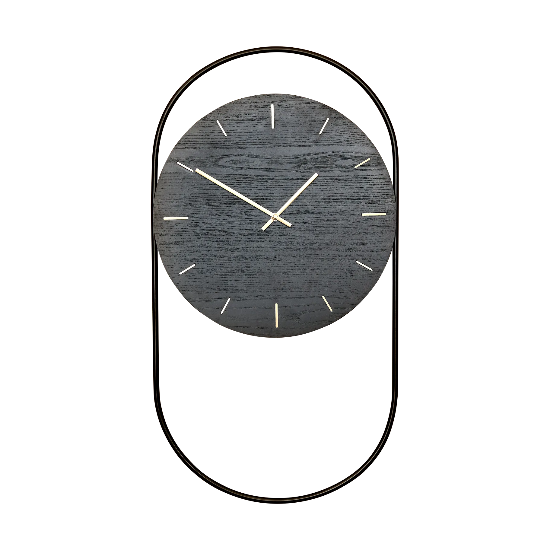 A-Wall Wanduhr 41x76 cm, Black-brass Andersen Furniture