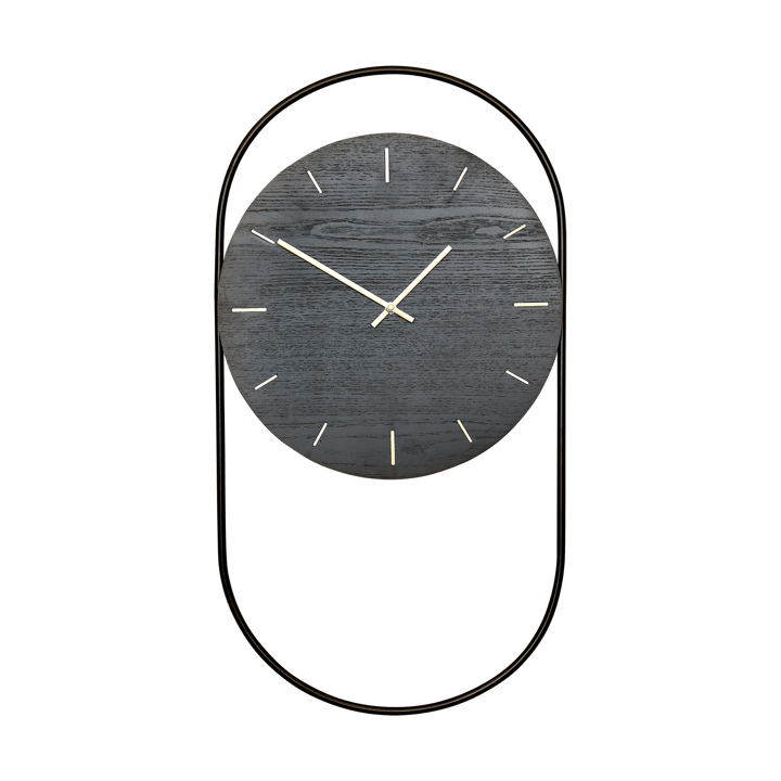 A-Wall Wanduhr 41x76 cm - Black-brass - Andersen Furniture