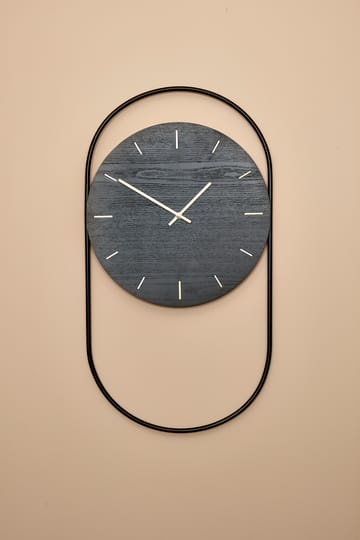 A-Wall Wanduhr 41x76 cm - Black-brass - Andersen Furniture