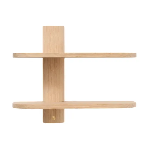 Andersen Furniture Bend Wandregal, Oak, 50 × 18 × 40 cm