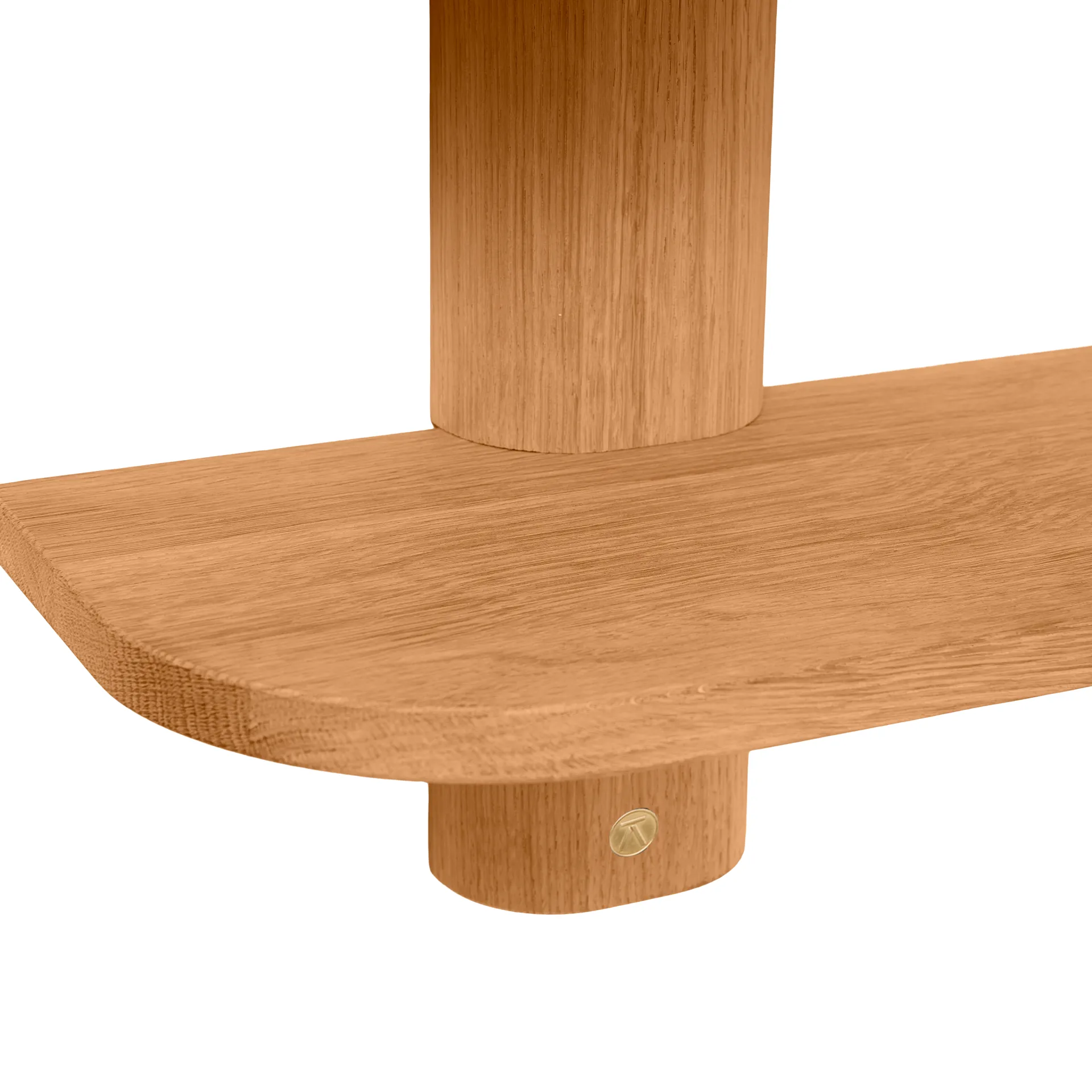 Bend Wandregal, Oiled Nature Oak, 50x18x40 cm Andersen Furniture