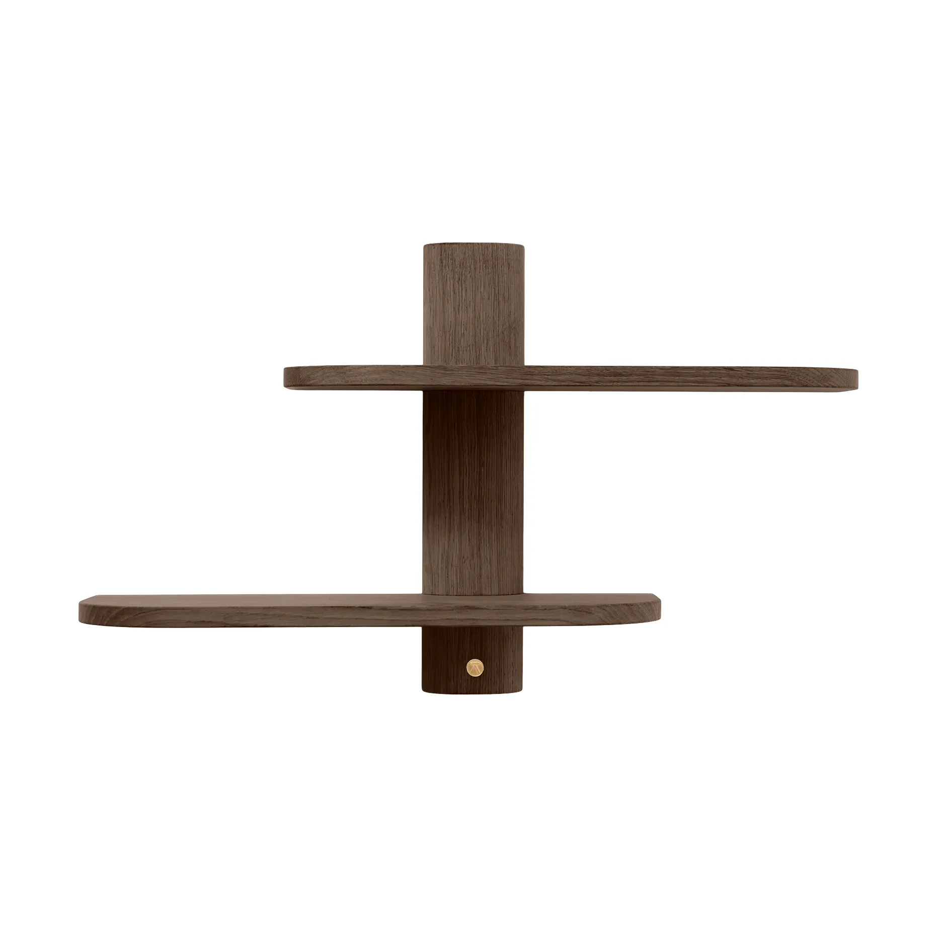 Bend Wandregal, Smoked Oiled Oak, 50x18x40 cm Andersen Furniture