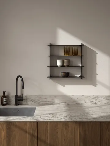 Division Wandregal - Black steel, 45x45x10 cm - Andersen Furniture