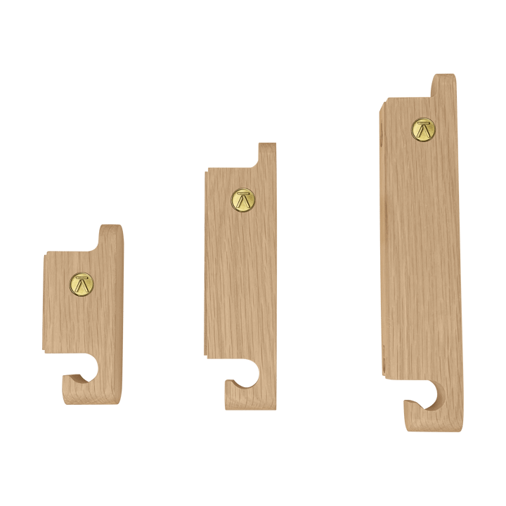Multi Hooks Haken 3-er Set - Oak - Andersen Furniture