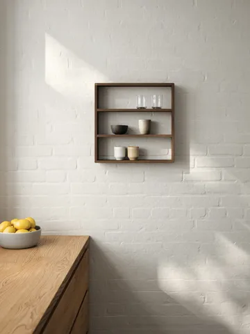 Sector Wandregal - Smoked Oiled Oak, 50x50x10 cm - Andersen Furniture