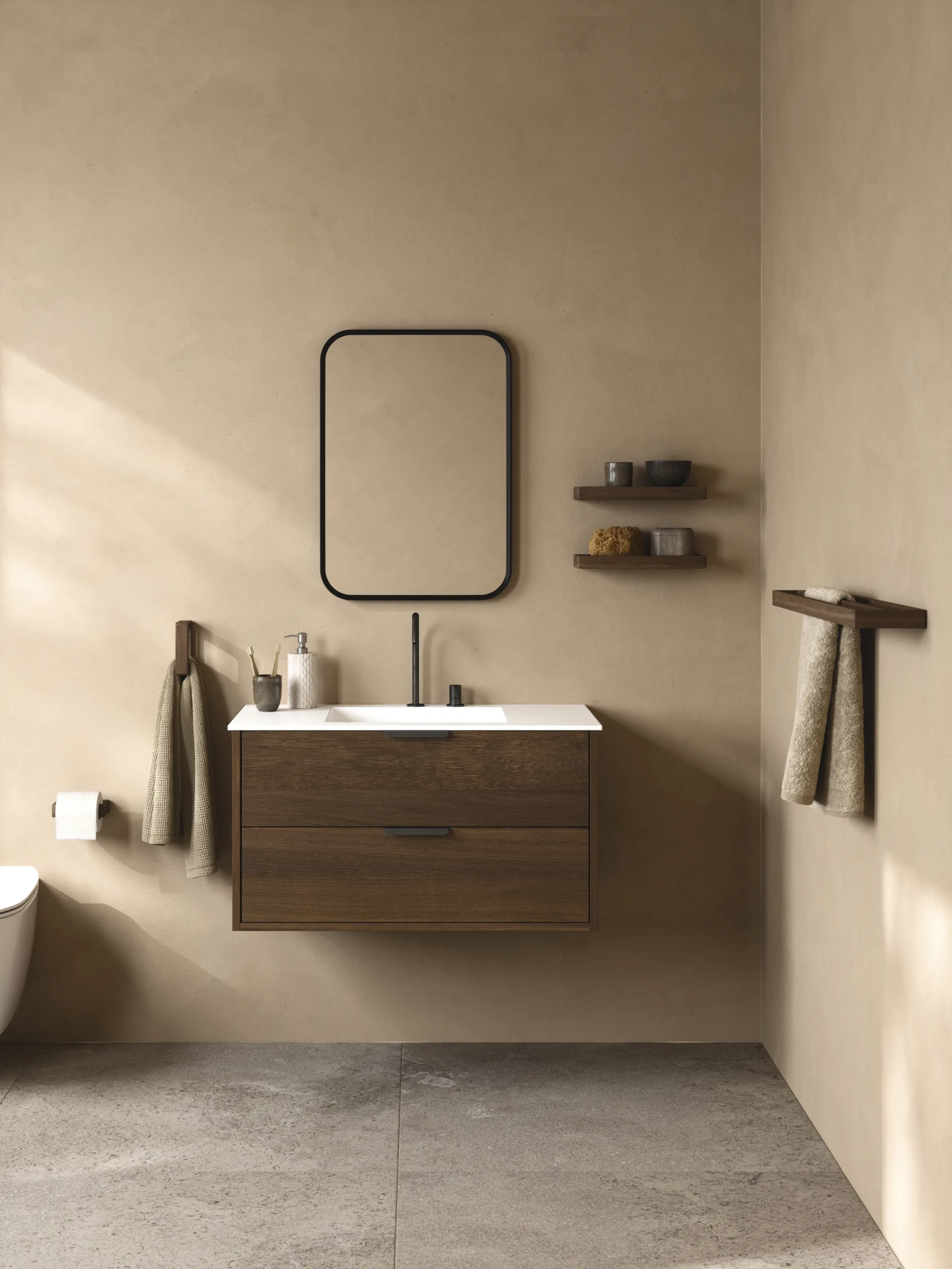 Shelf 10 Wandregal 32 cm, Dark Stain Matt Lacquer Ash Andersen Furniture