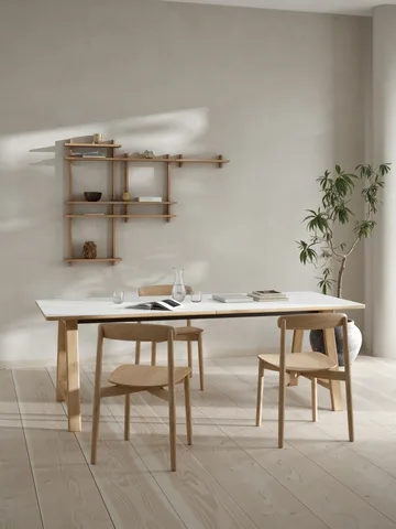 Treat Wandregal doppelt - Oak, 50x12x50 cm - Andersen Furniture