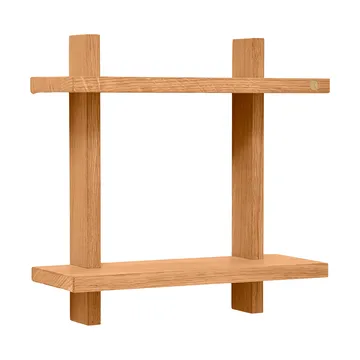 Treat Wandregal doppelt - Oiled Nature Oak, 34x12x34 cm - Andersen Furniture