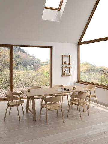 Treat Wandregal doppelt - Oiled Nature Oak, 50x12x50 cm - Andersen Furniture