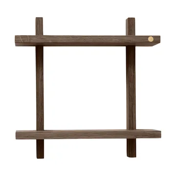 Treat Wandregal doppelt - Smoked Oiled Oak, 34x12x34 cm - Andersen Furniture
