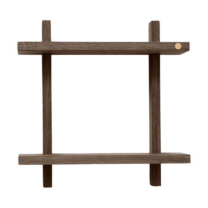 Treat Wandregal doppelt - Smoked Oiled Oak, 34x12x34 cm - Andersen Furniture
