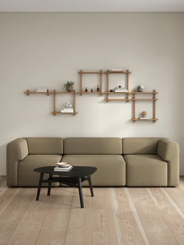 Treat Wandregal singel - Oiled Nature Oak, 50x12x11,2 cm - Andersen Furniture