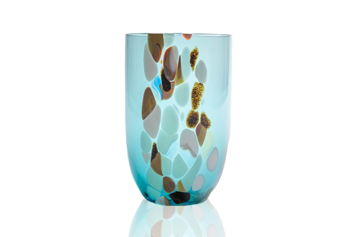 Anna Von Lipa Marble Trinkglas 30 cl Amalfi blue