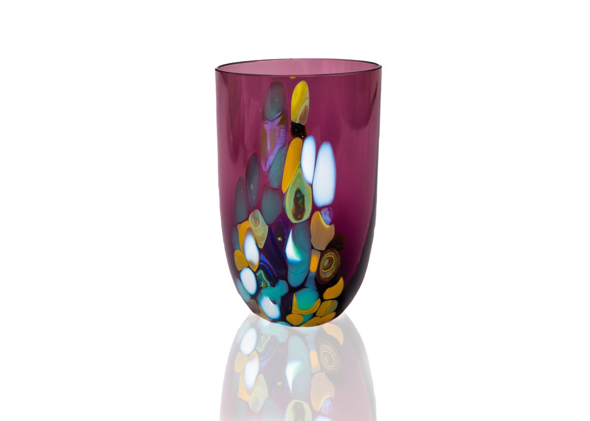 Anna Von Lipa Marble Trinkglas 30 cl Mulberry purple
