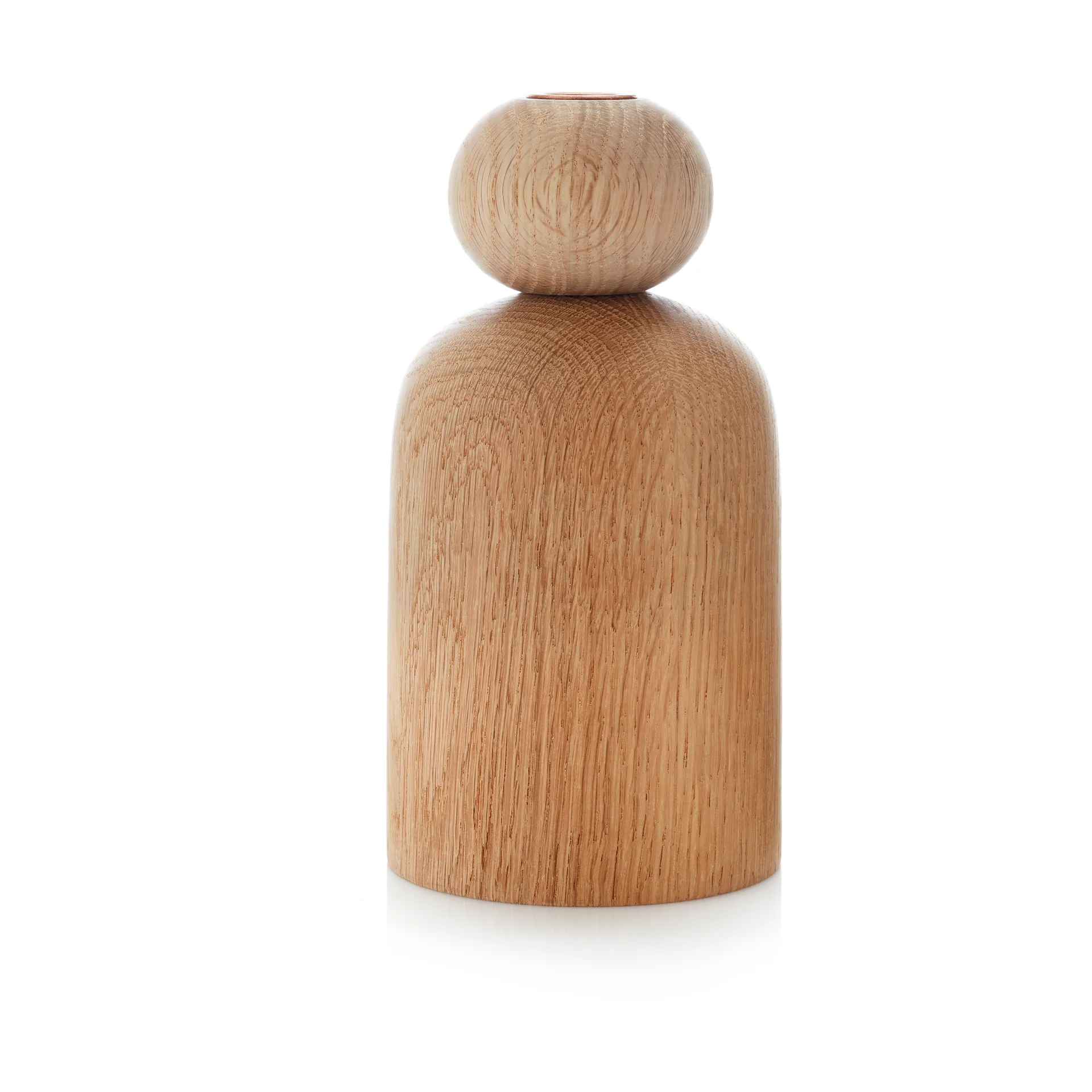 Shape ball Vase, Eiche Applicata