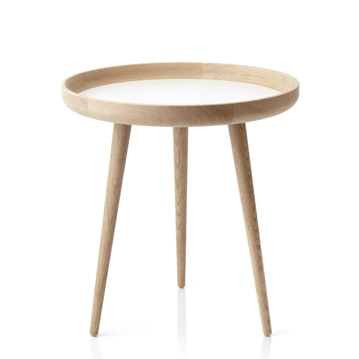 Tisch Tisch Ø 49cm - Eiche-weiß - Applicata