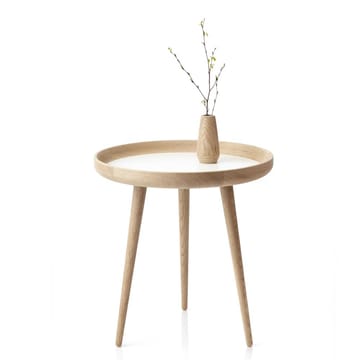 Tisch Tisch Ø 49cm - Eiche-weiß - Applicata