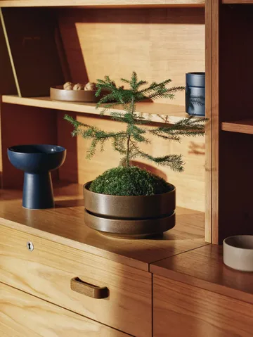 Arabia SN Übertopf - Matt Braun, 22 cm - Arabia