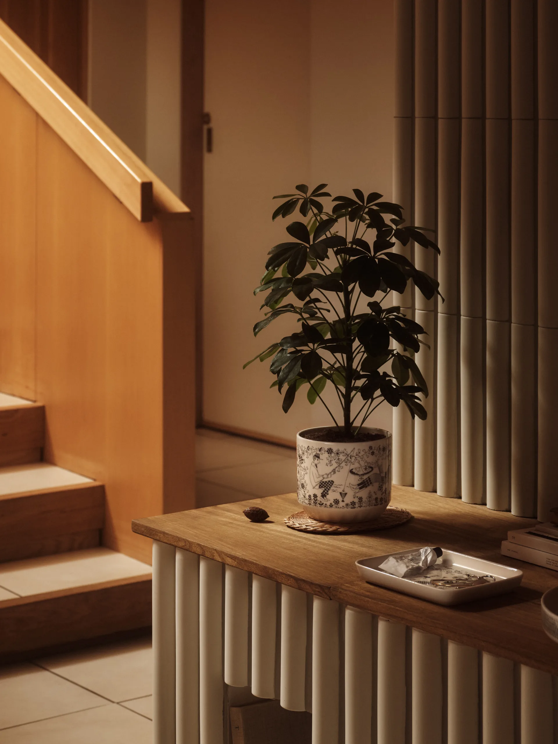 Emilia Blumentopf Ø14 cm, Schwarz-weiß Arabia