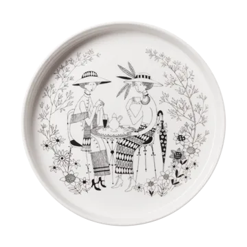 Emilia Kuchenform Ø28 cm - Schwarz-weiß - Arabia