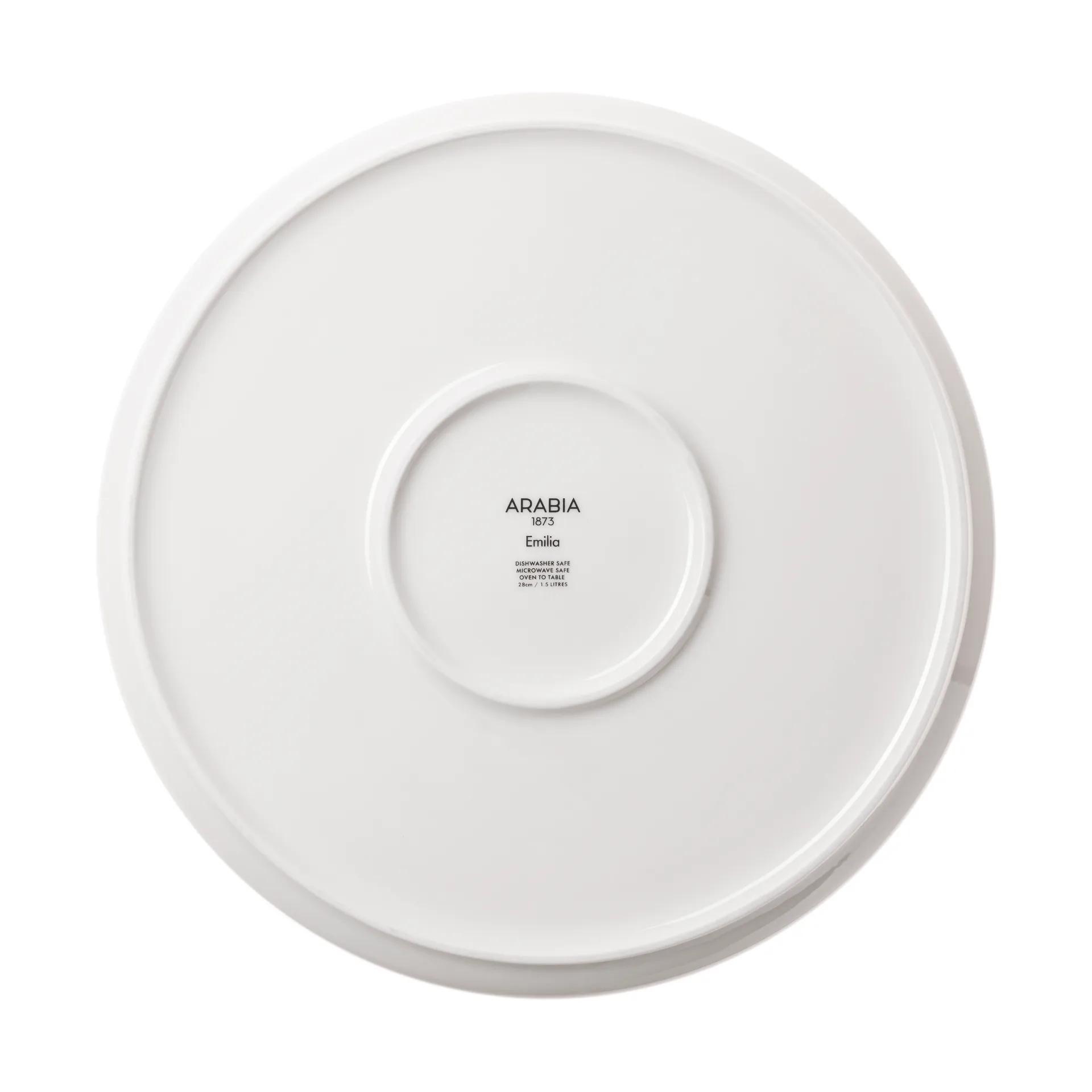 Emilia Kuchenform Ø28 cm, Schwarz-weiß Arabia