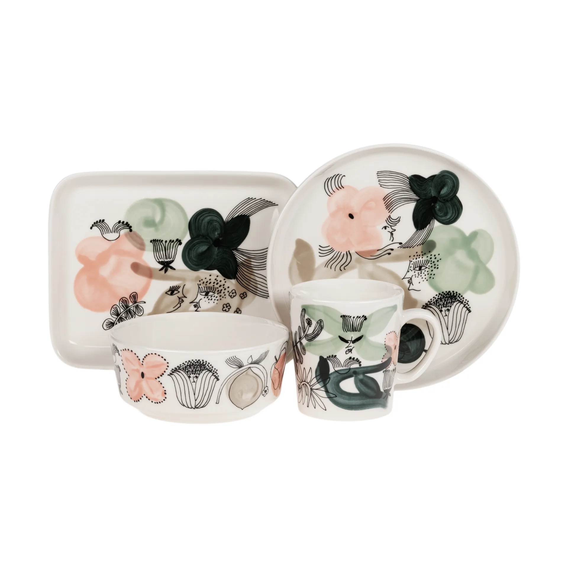 Kukkamaa Teller Ø18,8 cm, Grün Arabia